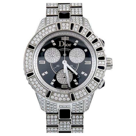 christian dior watch men|Dior diamond bezel watch.